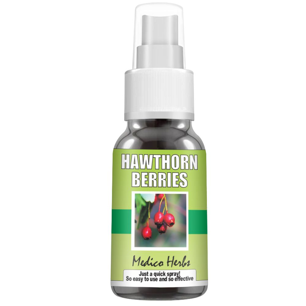Hawthorn Berries - a tonic to help support the heart and circulatory support =100% Natural - 50ml Spray