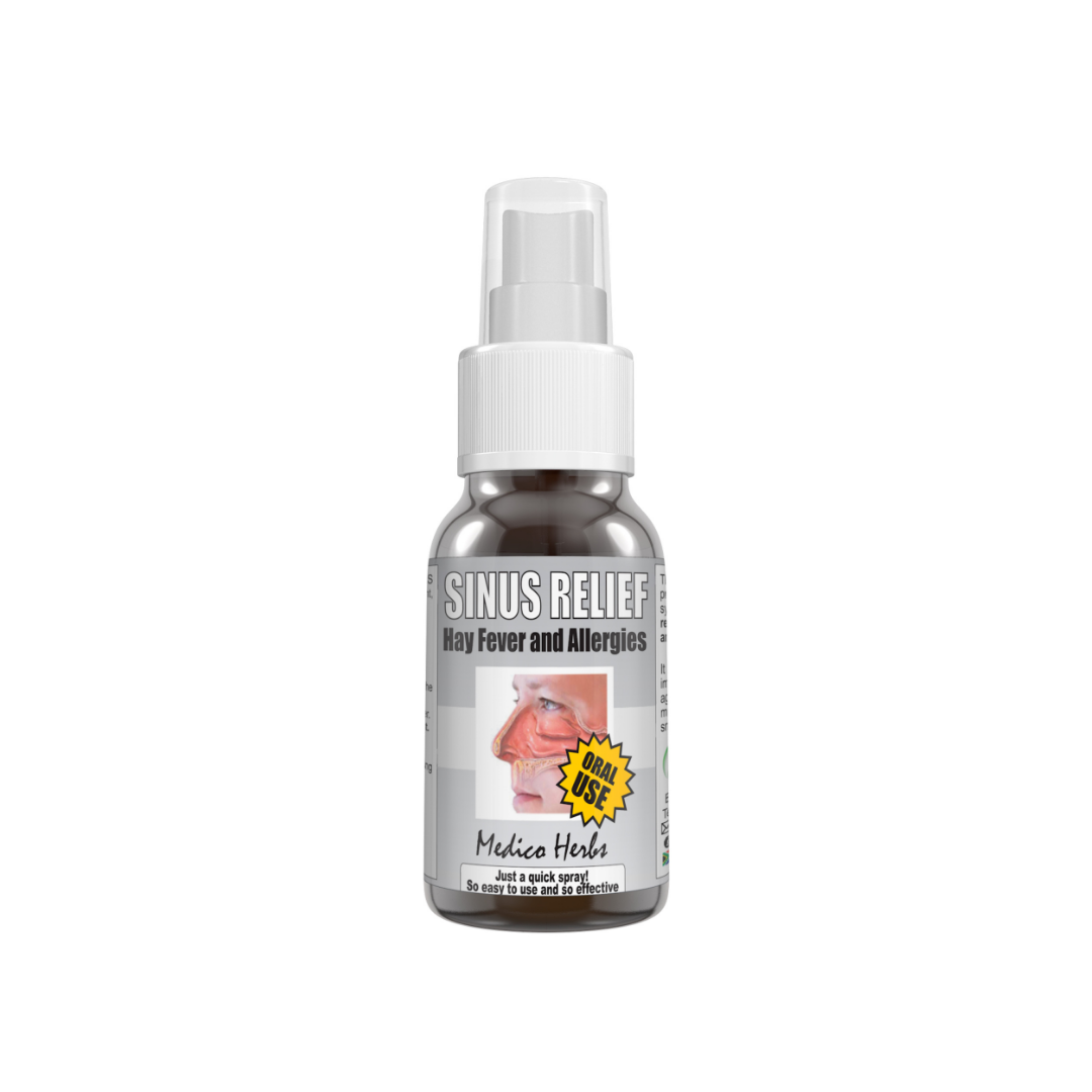Sinus Relief Spray - 100% Herbal anti-histamine remedy for sinusitis- 50ml spray