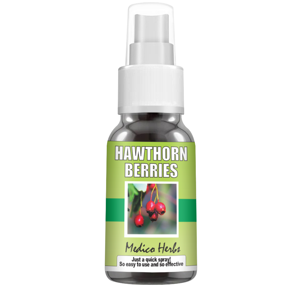 Hawthorn Berries - The Heart Herb - 100% Natural - 50ml Spray