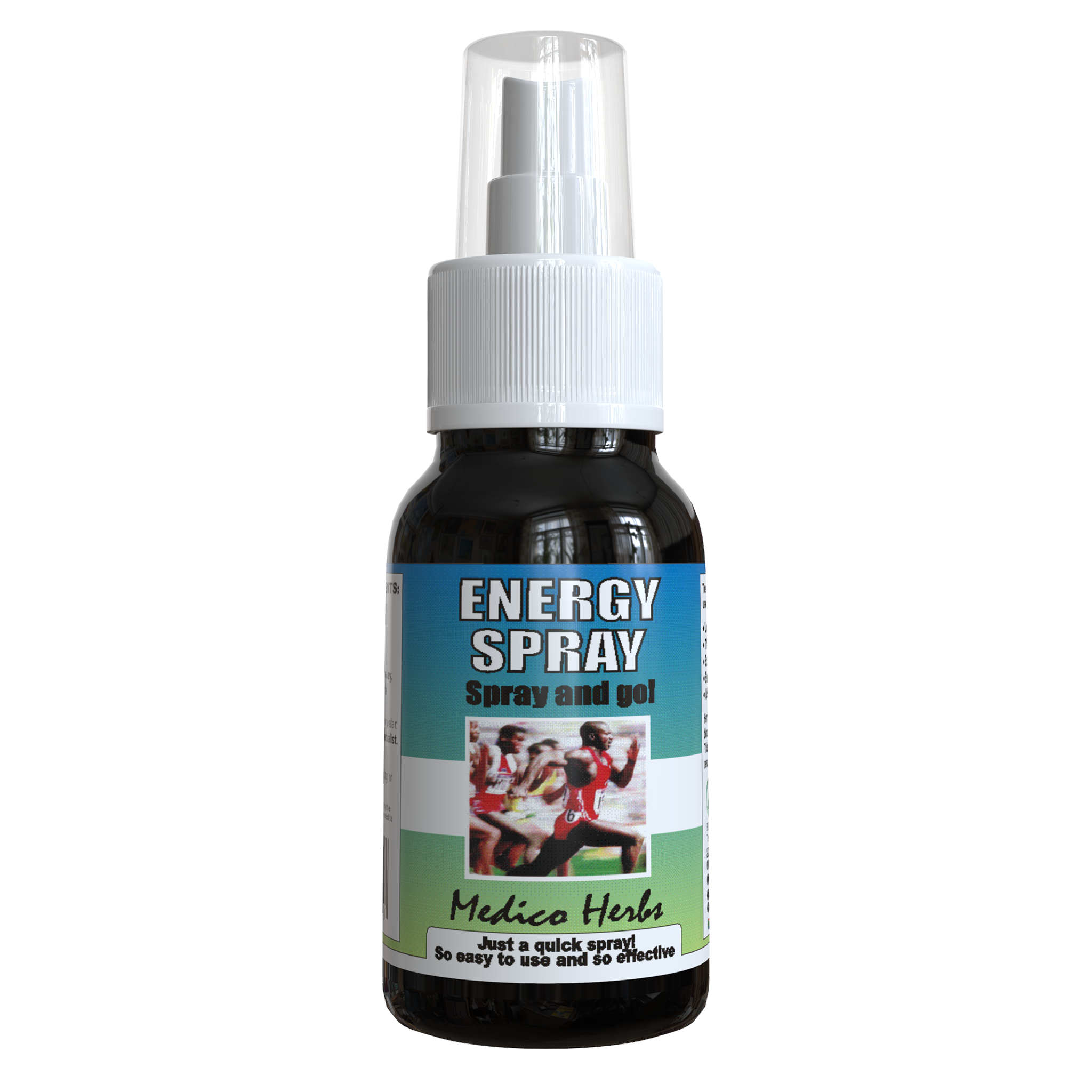 ENERGY SPRAY - 100% Natural - Includes Ginseng & Atragalus - 50ml